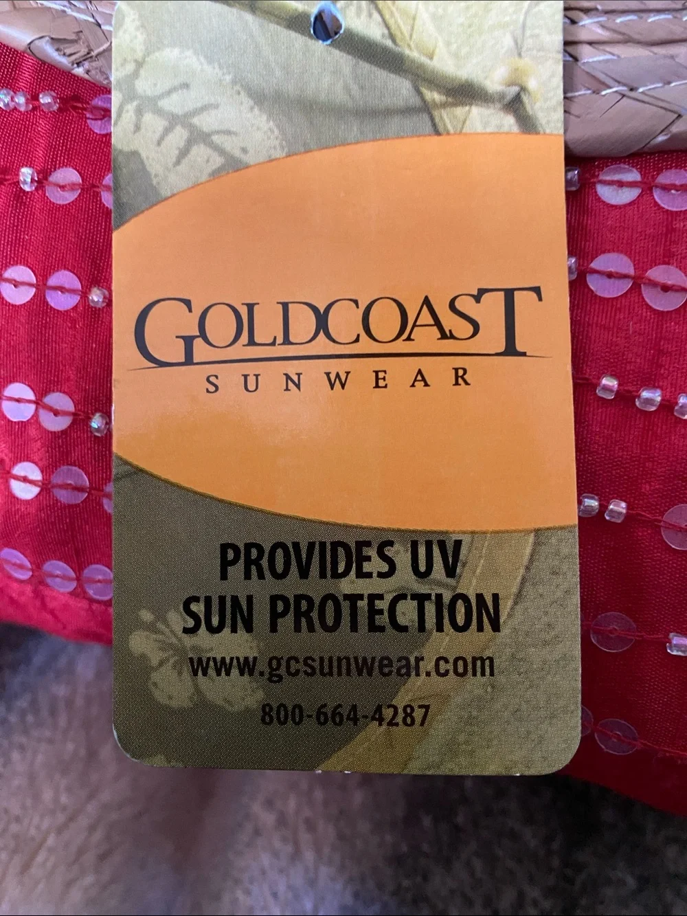 Gold Coast Sunwear Unisex Straw Beach Resort Wear Hat NWT